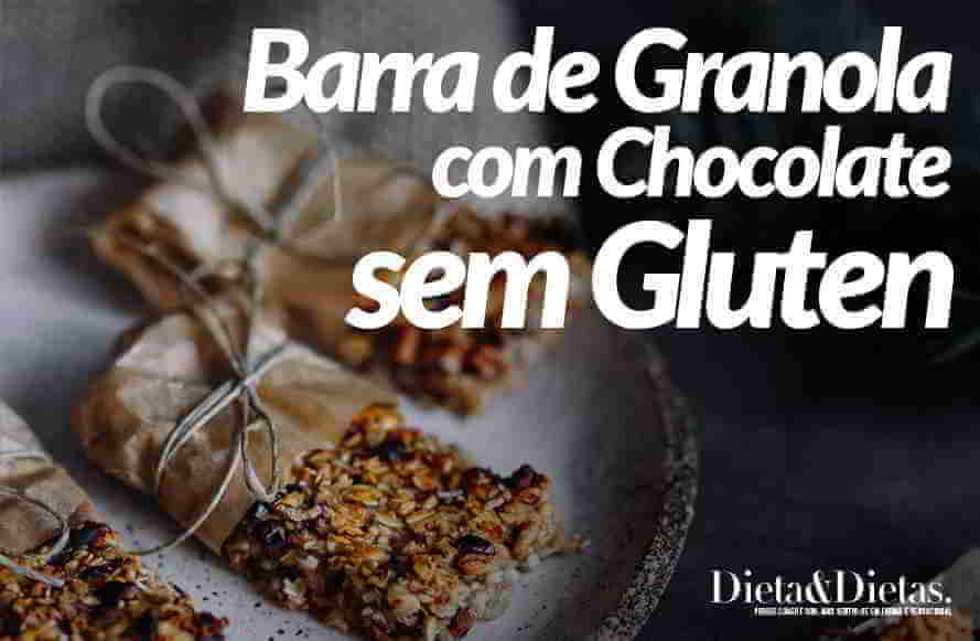Barra de Granola com Chocolate sem Gluten
